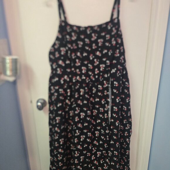 Tea Length Challis Square Neck Dress (Size 3X) - Picture 7 of 9